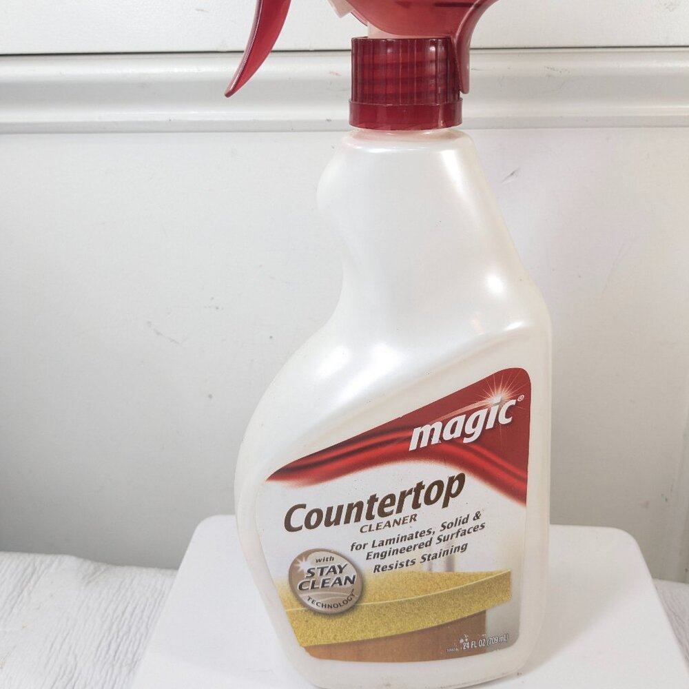 Magic Countertop Cleaner 24 oz Trigger Spray non aerosol laminate‎ 50% full READ